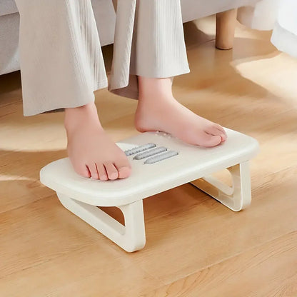 Ergonomic Office Footrest Adjustable Under Desk Stool Anti Fatigue Foot Support - Blue - Mekamart Australia