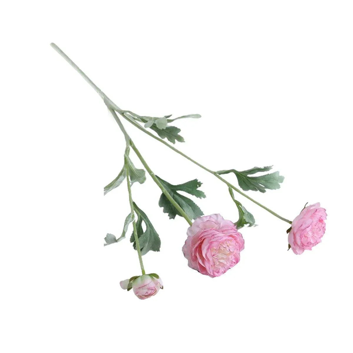 5pcs Artificial Peony Silk Flowers Bouquet Decor Faux Floral Arrangements - Champagne - Mekamart Australia