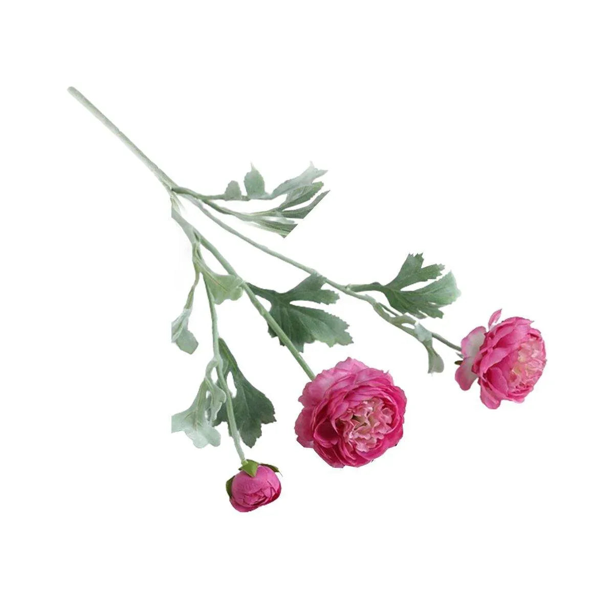 5pcs Artificial Peony Silk Flowers Bouquet Decor Faux Floral Arrangements - Champagne - Mekamart Australia