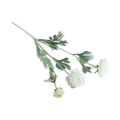 5pcs Artificial Peony Silk Flowers Bouquet Decor Faux Floral Arrangements - Champagne - Mekamart Australia