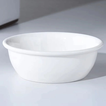 Cat Feeding Bowl Set Slanted Double Bowl Ceramic Raised Pet Feeder Non Slip Base