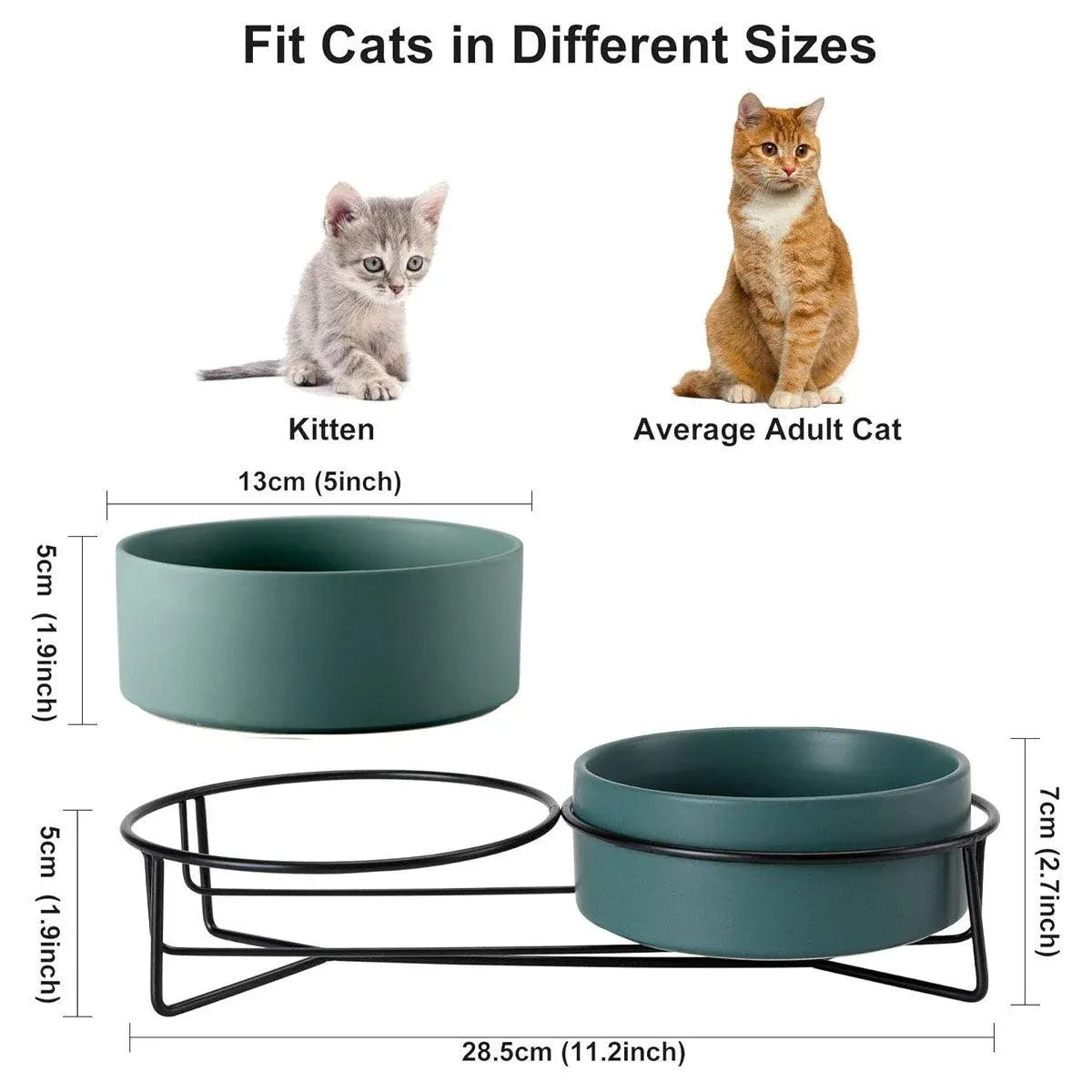 Ceramic Pet Bowl Cat Food Bowl Dog Bowl Drinking Bowl Pet Water Food Dish - Pink