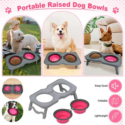 Portable Pet Water and Food Bowl for Cats and Dogs Travel Feeding Dish Bowl
