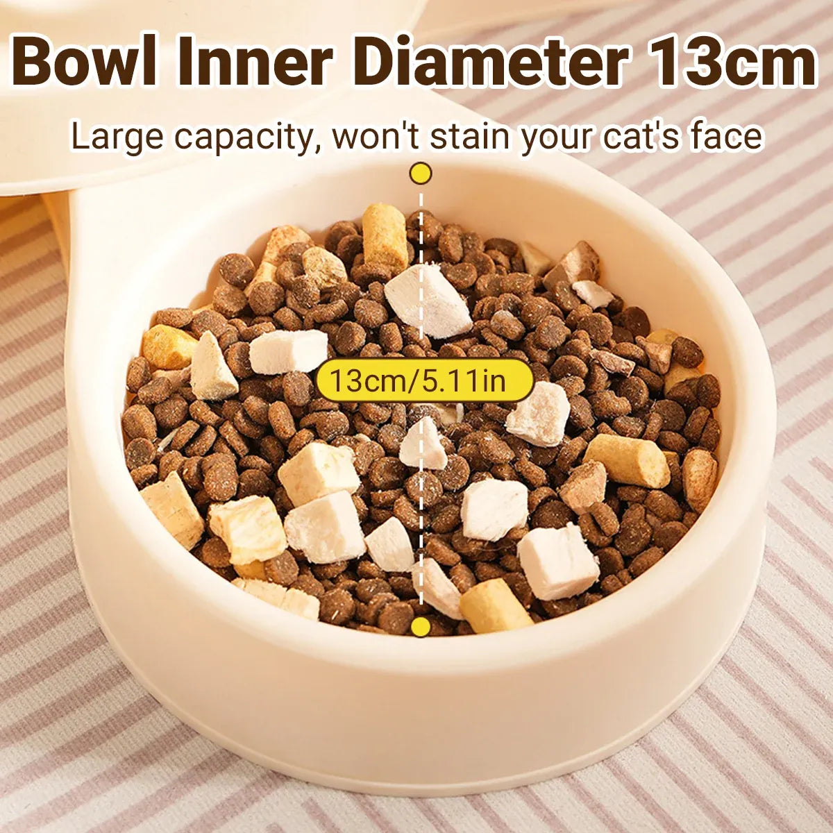Cat and Small Dog Feeding and Water Station with 1500ml Water Dispenser