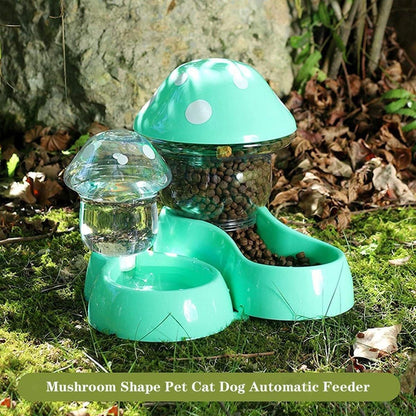 Cat Bowl Pet Feeding Bowl Double Dog Food Water Bowl for Cats and Dogs Feeding - Blue