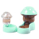 Cat Bowl Pet Feeding Bowl Double Dog Food Water Bowl for Cats and Dogs Feeding - Green