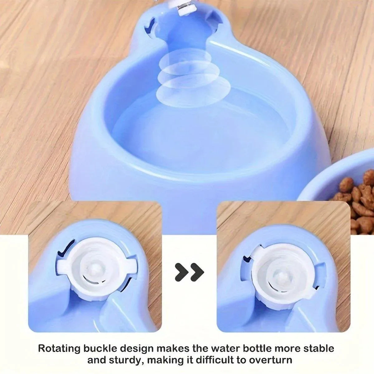 Cat Bowl Pet Feeding Bowl Double Dog Food Water Bowl for Cats and Dogs Feeding - Green