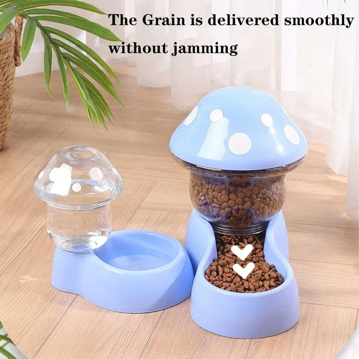 Cat Bowl Pet Feeding Bowl Double Dog Food Water Bowl for Cats and Dogs Feeding - Green
