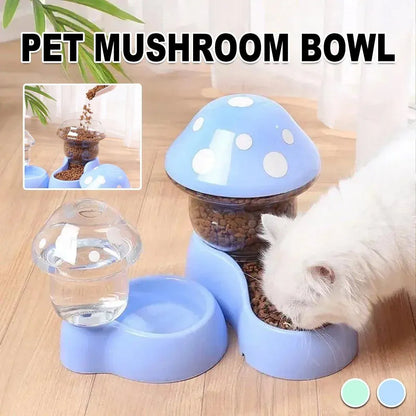 Cat Bowl Pet Feeding Bowl Double Dog Food Water Bowl for Cats and Dogs Feeding - Green