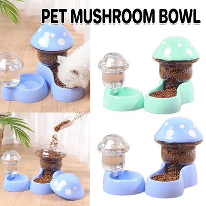 Cat Bowl Pet Feeding Bowl Double Dog Food Water Bowl for Cats and Dogs Feeding - Green