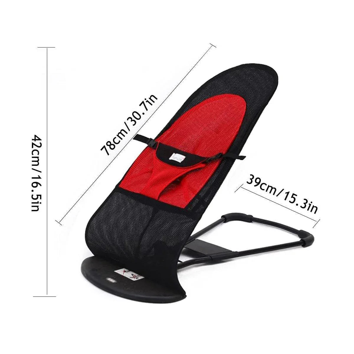 Pet Rocking Chair for Dogs Cats Foldable Pet Bed Portable Sleeping Lounger Chair - Red - Mekamart Australia