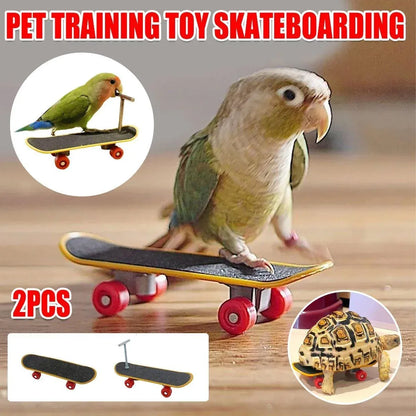 2pcs Parrot Finger Scooters Toys Interactive Parrot Play Scooter Set for Birds - Basic Model