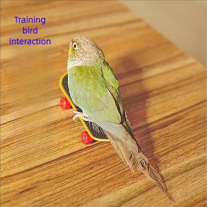 2pcs Parrot Finger Scooters Toys Interactive Parrot Play Scooter Set for Birds - Basic Model