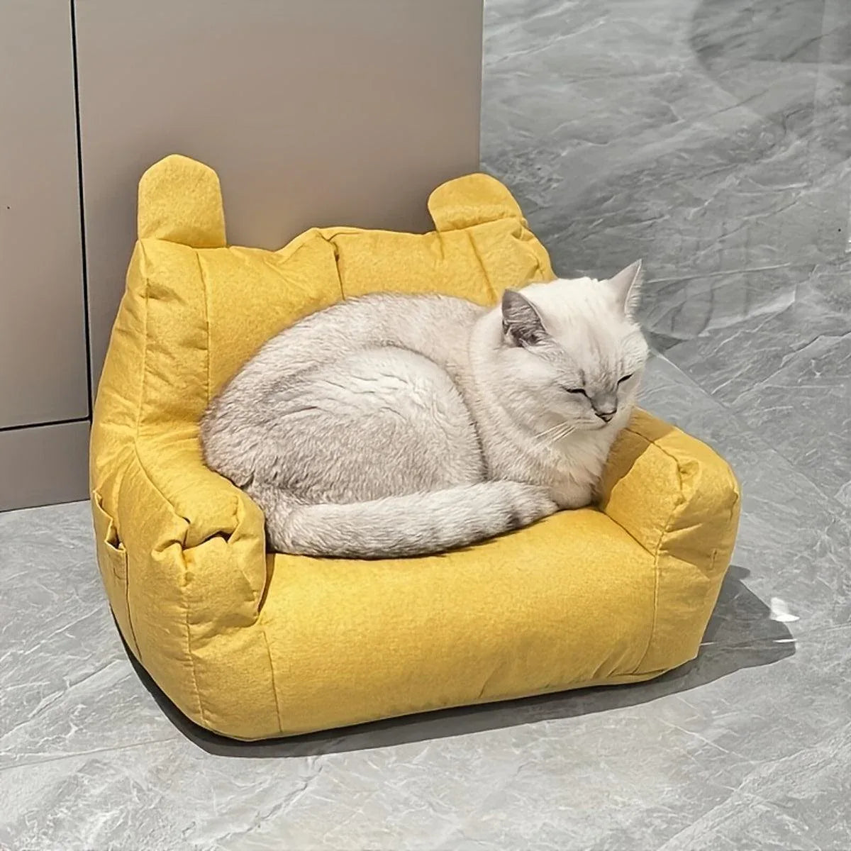 Small Sofa Chair Couch for Living Room Family Pet Furniture Comfortable Seat - White - Mekamart Australia