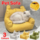 Small Sofa Chair Couch for Living Room Family Pet Furniture Comfortable Seat - Yellow - Mekamart Australia