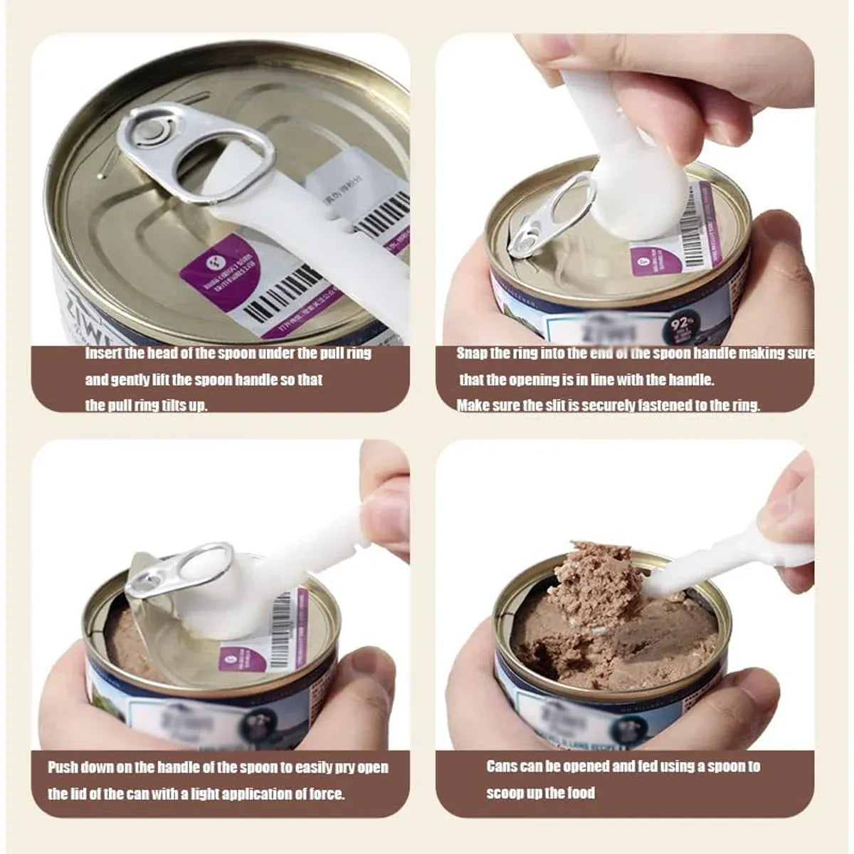 Pet Food Spoon Multifunctional Can Spoon Dog Shovel Ice Cream Cat Spoon Safe - Green