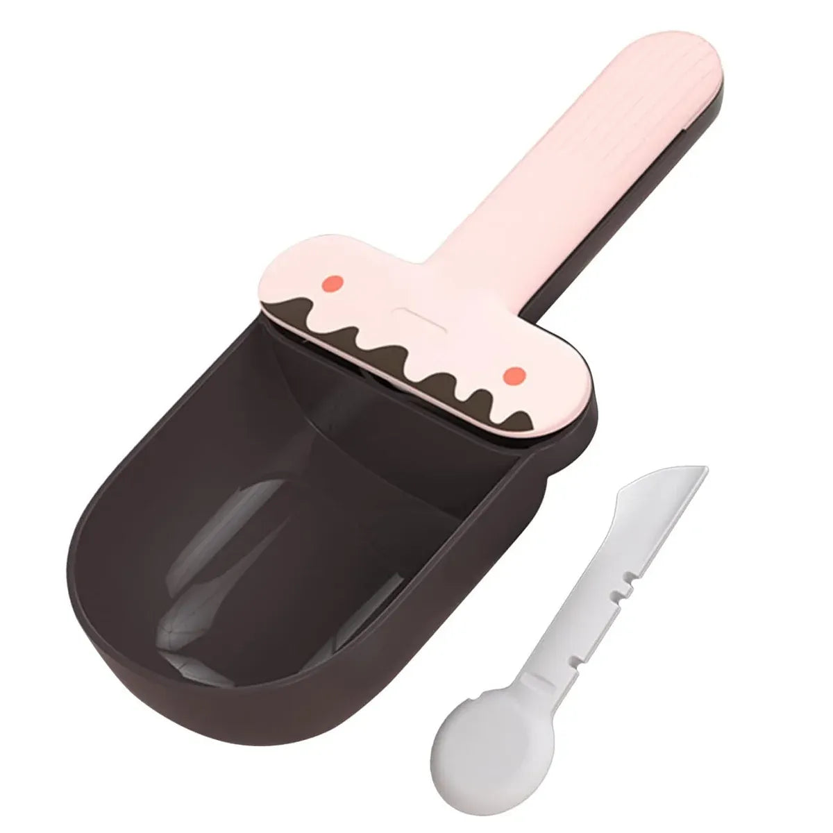 Pet Food Spoon Multifunctional Can Spoon Dog Shovel Ice Cream Cat Spoon Safe - Pink