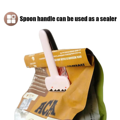 Pet Food Spoon Multifunctional Can Spoon Dog Shovel Ice Cream Cat Spoon Safe - Pink