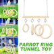 Parrot Chewing Boredom Relief Toy Hanging Ring for Small Medium Parakeet Durable