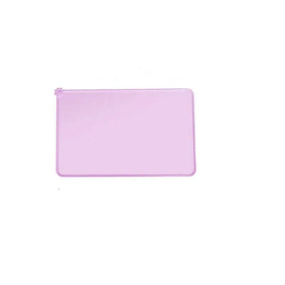 Silicone Pet Feeding Mat Dog Cat Food Bowl Placemat Waterproof Non-Slip Easy Clean - Pink
