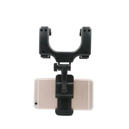 Rear View Mirror Phone Holder 360 Degree Rotation Car Mount for Smartphone