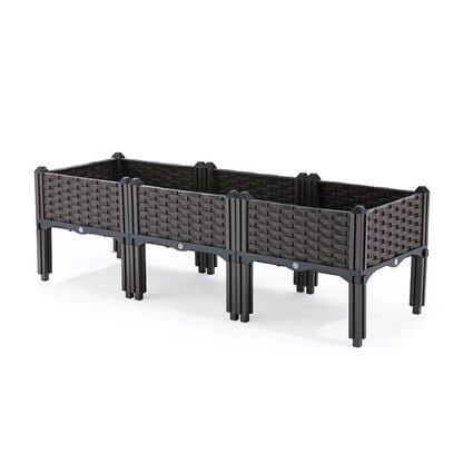 Outdoor Rectangular Balcony Vegetable Planter Box Garden Flower Planting - Mekamart Australia