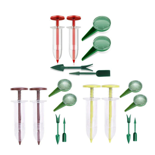 6PCS Garden Seeder Set Mini Seed Planting Tools Manual Seeder for Gardening - Coffee - Mekamart Australia