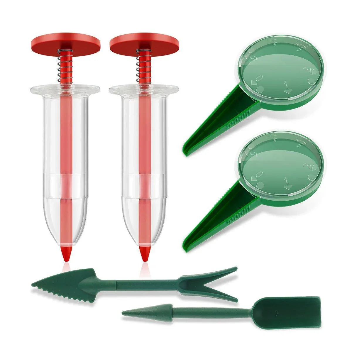 6PCS Garden Seeder Set Mini Seed Planting Tools Manual Seeder for Gardening - Coffee - Mekamart Australia