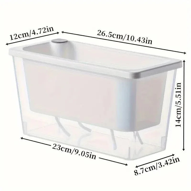 Balcony Vegetable Pot Planter Lazy Self Priming Flower Pot for Indoor Gardening - White - Mekamart Australia