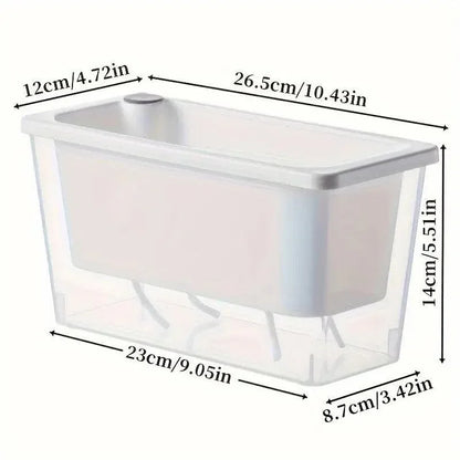 Balcony Vegetable Pot Planter Lazy Self Priming Flower Pot for Indoor Gardening - White - Mekamart Australia