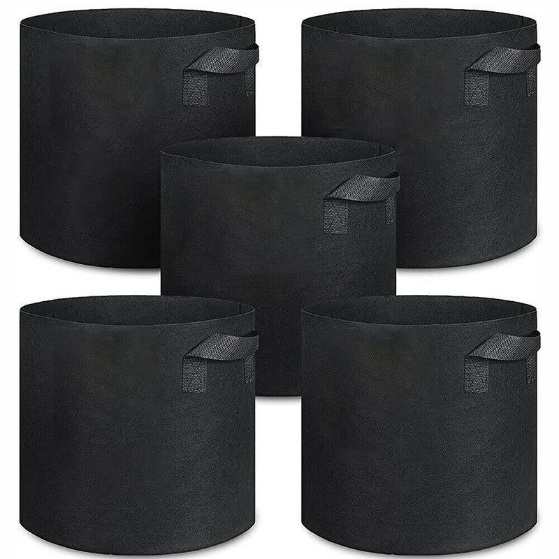 10 Pack Breathable Fabric Plant Grow Pots 2 to 20 Gallon Sizes - 20 Gallon-10PCS - Mekamart Australia