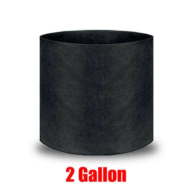 10 Pack Breathable Fabric Plant Grow Pots 2 to 20 Gallon Sizes - 20 Gallon-10PCS - Mekamart Australia