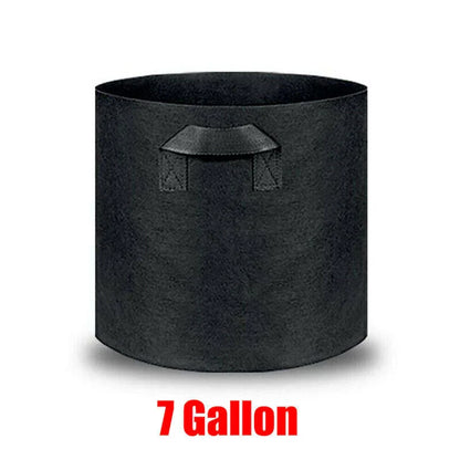 10 Pack Breathable Fabric Plant Grow Pots 2 to 20 Gallon Sizes - 20 Gallon-10PCS - Mekamart Australia