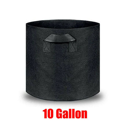 10 Pack Breathable Fabric Plant Grow Pots 2 to 20 Gallon Sizes - 20 Gallon-10PCS - Mekamart Australia