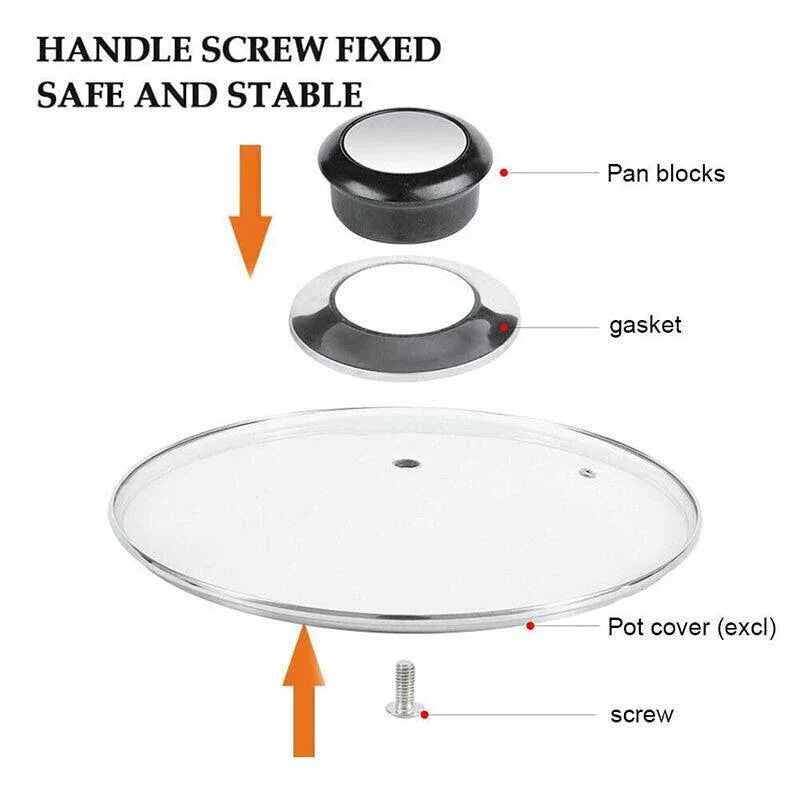 2PCS Cookware Lid Knob Handle Set for Pot Pan Saucepan Replacement - Mekamart Australia