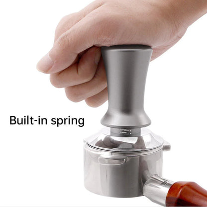 Adjustable Coffee Tamper with Scale Constant Pressure Espresso Powder Press Tool - Silver-58mm - Mekamart Australia