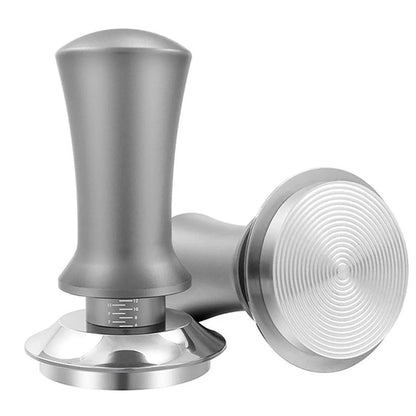 Adjustable Coffee Tamper with Scale Constant Pressure Espresso Powder Press Tool - Silver-58mm - Mekamart Australia