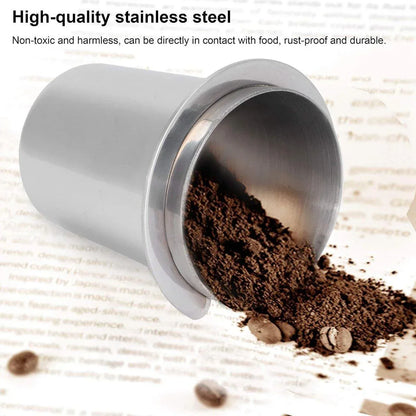 58mm Stainless Steel Coffee Catchers Coffee Maker Handle Accessories Durable Use - Black - Mekamart Australia