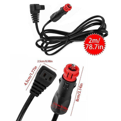 2 Meter Cigarette Lighter Car Refrigerator Plug Car Refrigerator Matching Wire