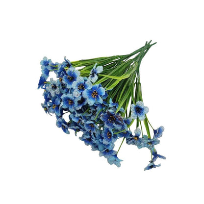 12pcs Artificial Flowers Set for Home Decor Wedding Party Fake Floral Decor - Purple - Mekamart Australia