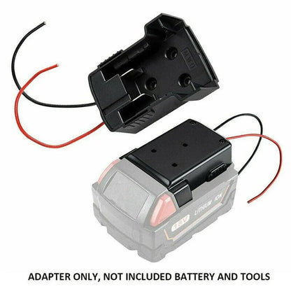 Diy For Milwaukee M18 Xc 18V Diy Project Battery Adapter/Base Power 2 Wirings - Black