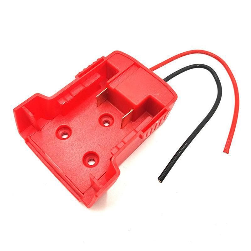 Diy For Milwaukee M18 Xc 18V Diy Project Battery Adapter/Base Power 2 Wirings - Red
