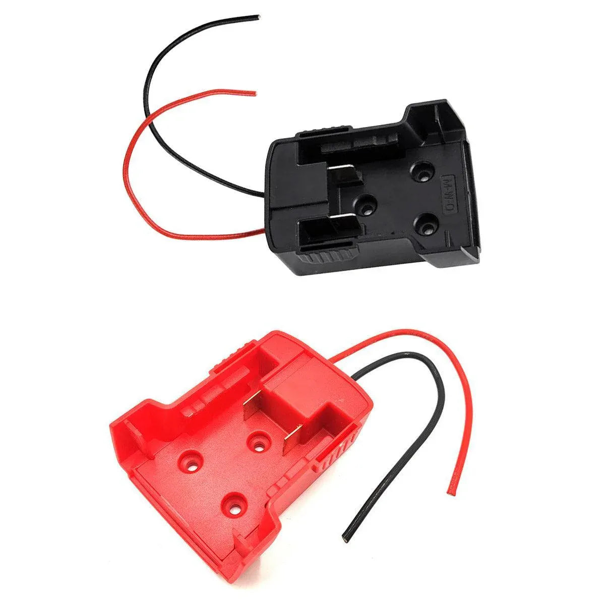 Diy For Milwaukee M18 Xc 18V Diy Project Battery Adapter/Base Power 2 Wirings - Red