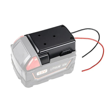 Diy For Milwaukee M18 Xc 18V Diy Project Battery Adapter/Base Power 2 Wirings - Red