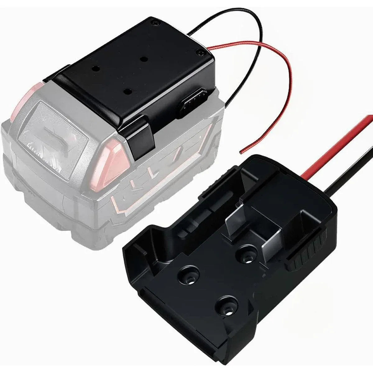 Diy For Milwaukee M18 Xc 18V Diy Project Battery Adapter/Base Power 2 Wirings - Red