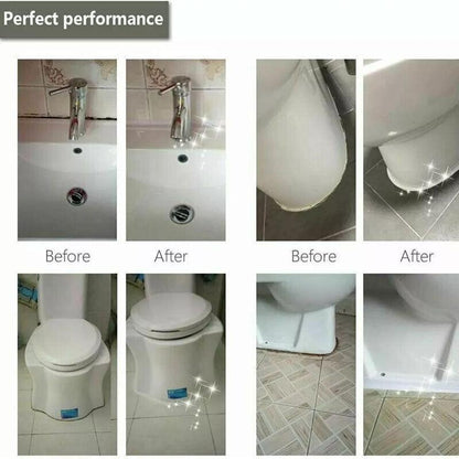 Kitchen Bathroom Sink Sealing Strip Waterproof Tape 3.2M White Easy to Clean White - 38mm*3.2m