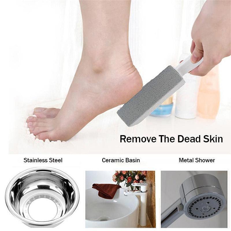 2X Toilet Bowl Brush Cleaning Pumice Stone Stains Bathtub Wand Tile Cleaner Tool - Mekamart Australia