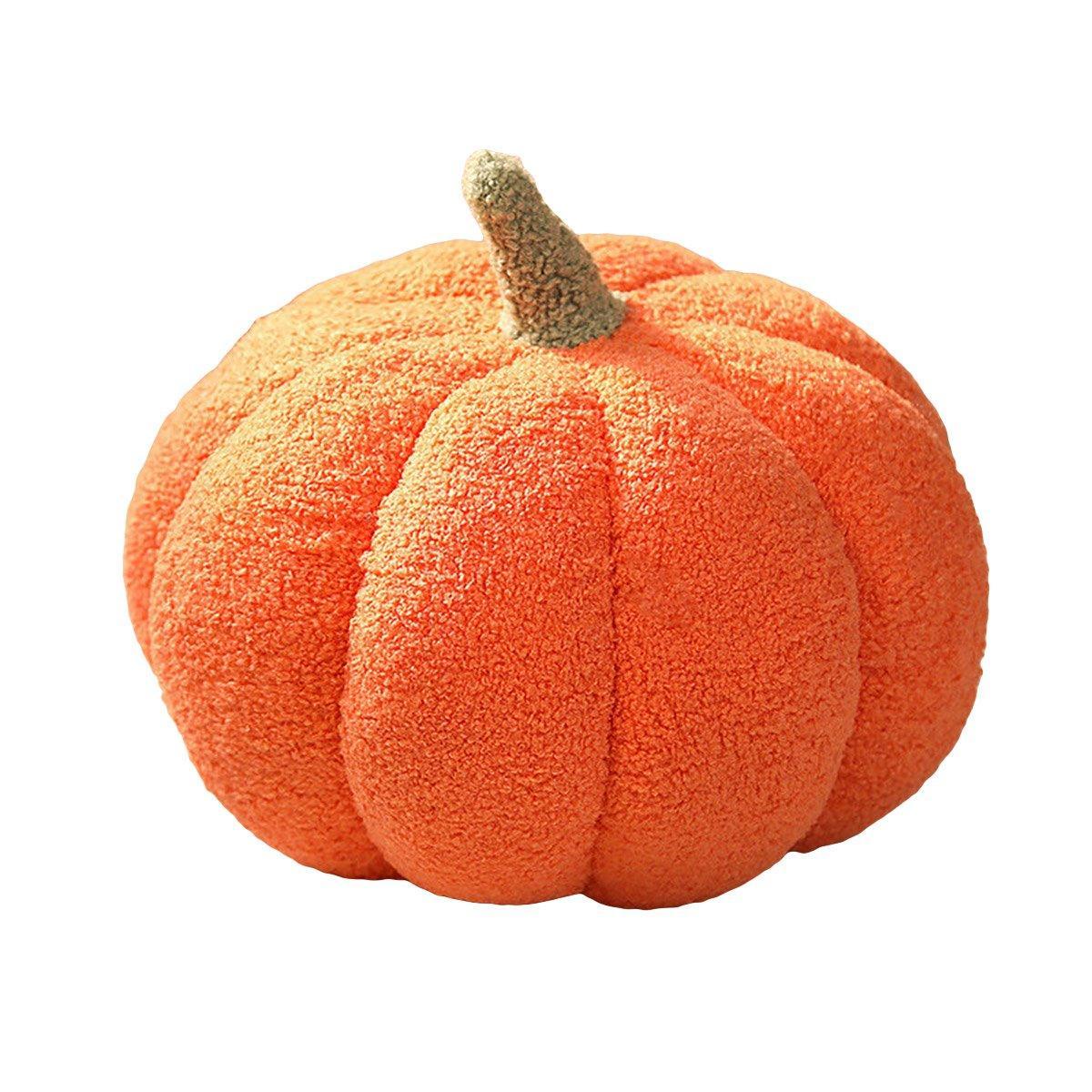 Soft Plush Pumpkin Pillow Cushion Sofa Living Room Bay Window Decor Indoor Toy - White