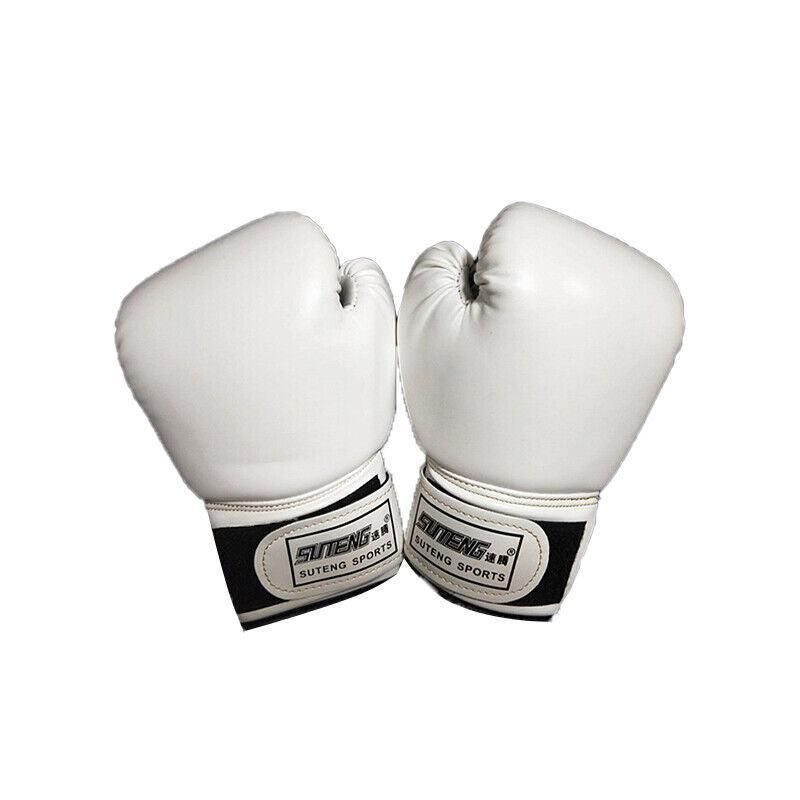 Boxing Sparring Training Gloves MMA Kickboxing Punching Gloves for Practice Sessions - White
