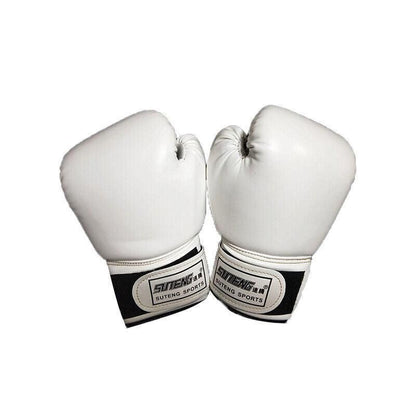 Boxing Sparring Training Gloves MMA Kickboxing Punching Gloves for Practice Sessions - White